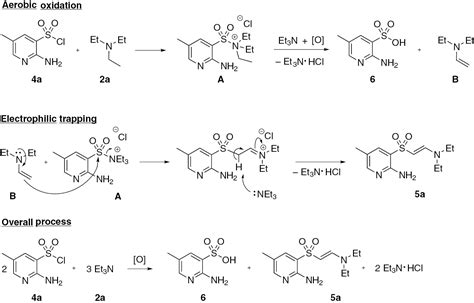 sulfonyl chloride reaction with amine.